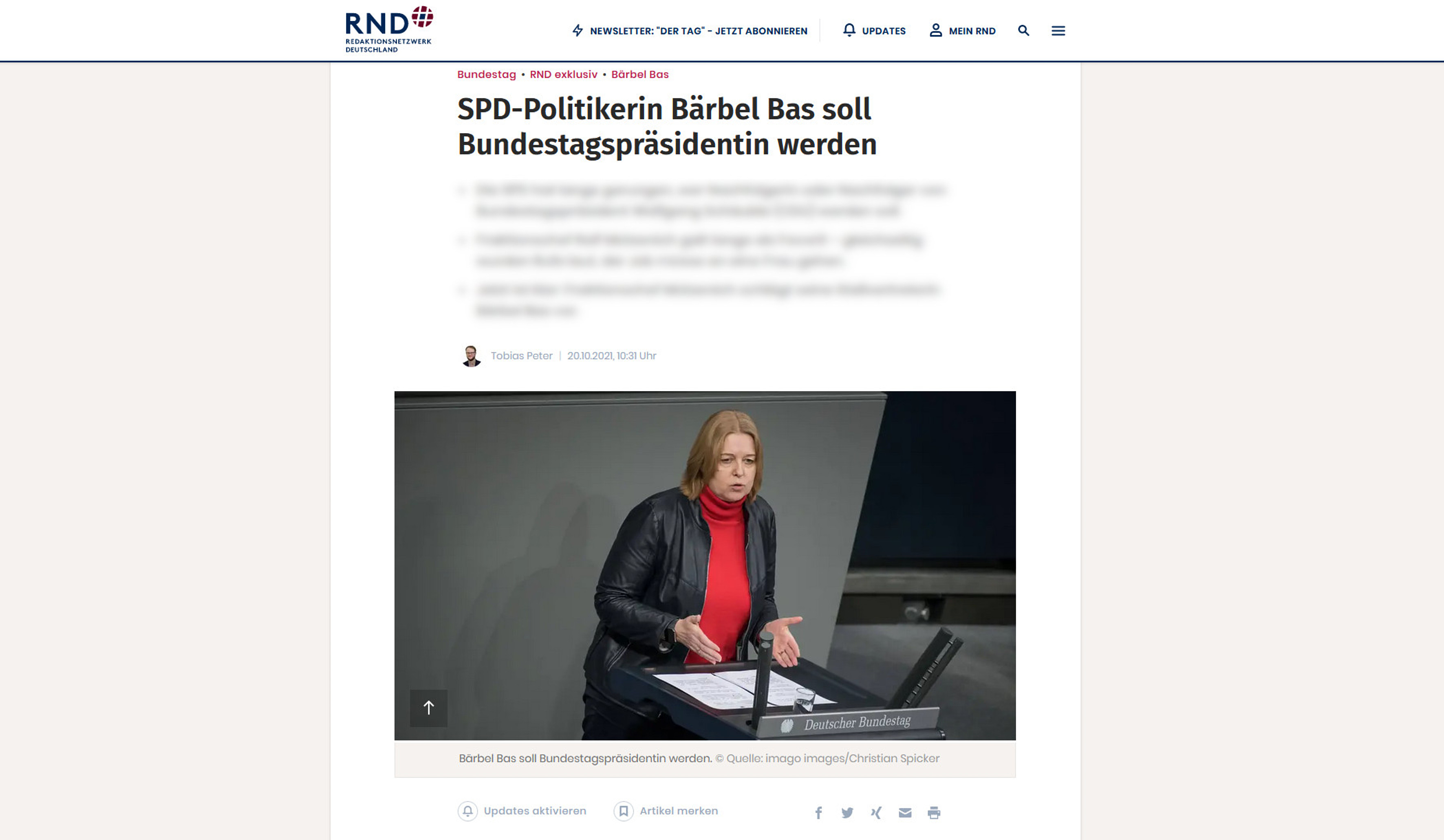 RedaktionsNetzwerk Deutschland 20.10.2021